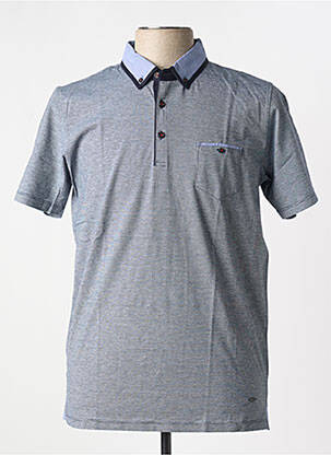Polo bleu DELAHAYE pour homme
