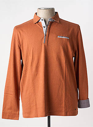 Polo marron DELAHAYE pour homme