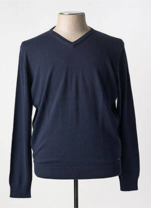 Pull bleu DELAHAYE pour homme
