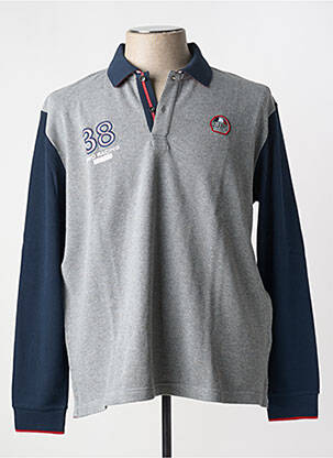 Sweat-shirt bleu DELAHAYE pour homme