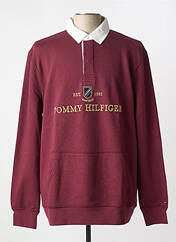 Sweat-shirt rouge TOMMY HILFIGER pour homme seconde vue