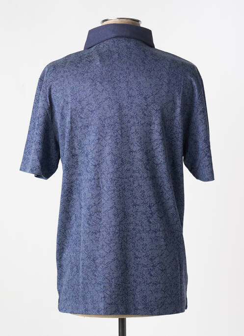 Polo coupe cintrée manches courtes bleu DANIEL HECHTER homme