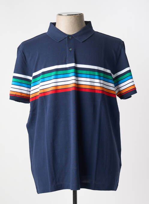 Polo coupe droite manches courtes bleu 89 homme