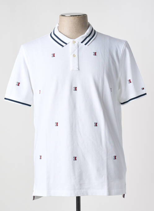 Polo blanc TOMMY HILFIGER pour homme