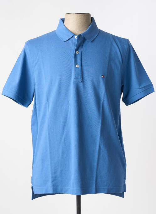 Polo bleu TOMMY HILFIGER pour homme