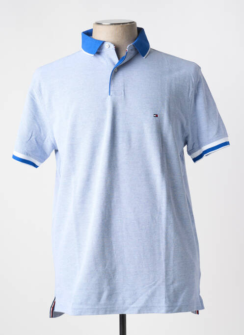 Polo bleu TOMMY HILFIGER pour homme