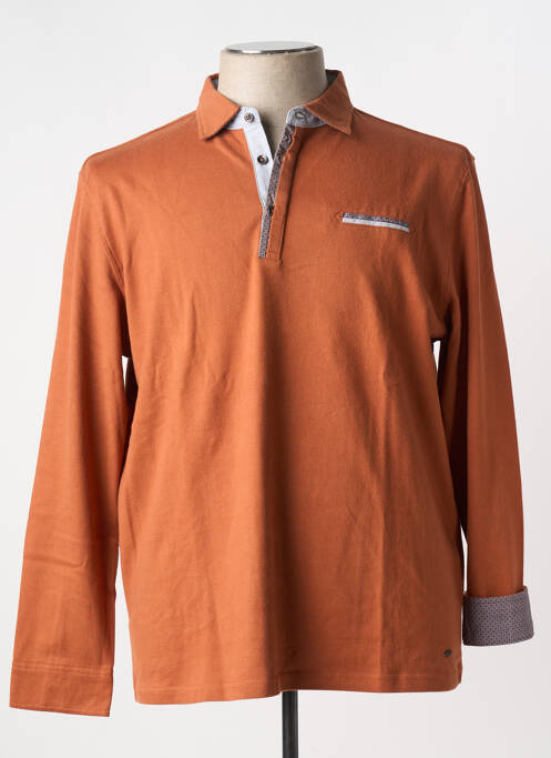 Polo marron DELAHAYE pour homme