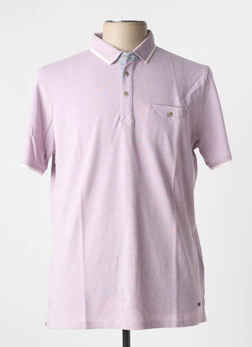 Polo violet DELAHAYE pour homme