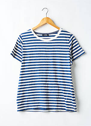 T-shirt stretch manches courtes bleu TBS femme