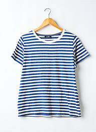 T-shirt stretch manches courtes bleu TBS femme