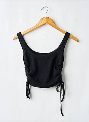 Top stretch fines bretelles noir PULL & BEAR femme