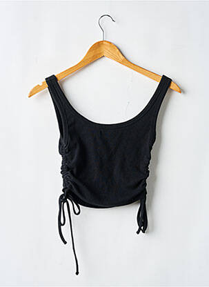 Top stretch fines bretelles noir PULL & BEAR femme