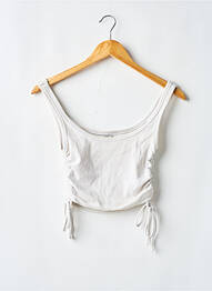 Top stretch fines bretelles beige PULL & BEAR femme
