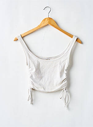 Top stretch fines bretelles beige PULL & BEAR femme
