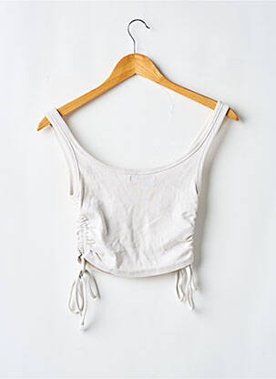 Top stretch fines bretelles beige PULL & BEAR femme