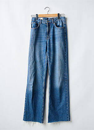 Jeans coupe large  taille haute bleu PULL & BEAR femme