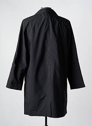 Trench col tailleur sans capuche noir BRUNO SAINT HILAIRE homme