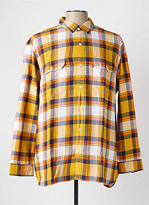 Chemise manches longues imprimé fantaisie jaune LEVIS homme