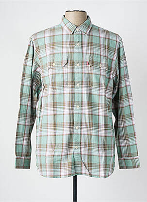 Chemise manches longues imprimé fantaisie vert LEVIS homme