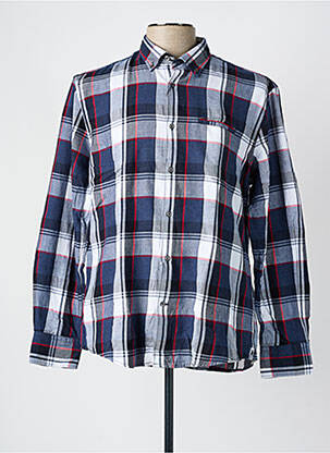 Chemise manches longues imprimé fantaisie bleu PIERRE CARDIN homme