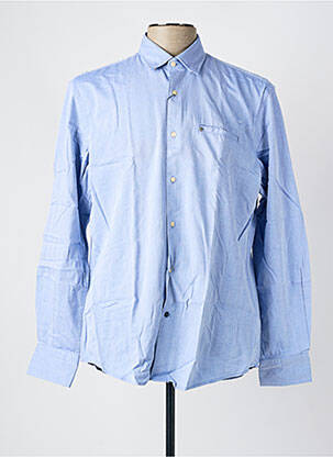 Chemise manches longues imprimé fantaisie bleu PIERRE CARDIN homme