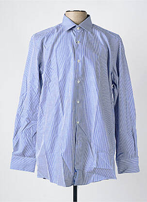 Chemise manches longues fermeture boutonnée sur le devant bleu PIERRE CARDIN homme