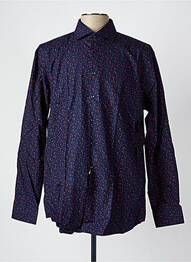 Chemise manches longues imprimé fantaisie bleu SEIDEN STICKER homme