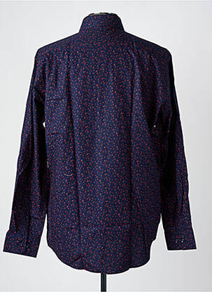 Chemise manches longues imprimé fantaisie bleu SEIDEN STICKER homme