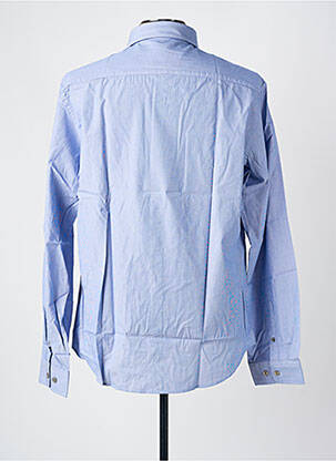 Chemise manches longues imprimé fantaisie bleu DELAHAYE homme
