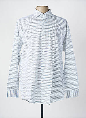 Chemise manches longues imprimé fantaisie blanc SEIDEN STICKER homme
