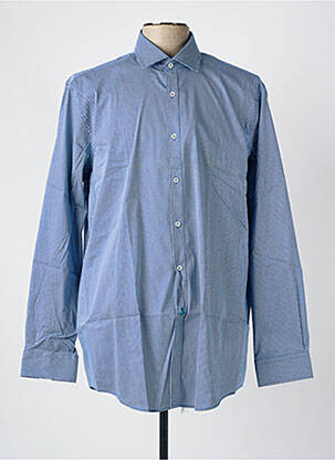 Chemise manches longues imprimé fantaisie bleu PIERRE CARDIN homme