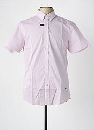 Chemise manches courtes imprimé fantaisie blanc DELAHAYE homme