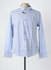 Chemise manches longues bleu DELAHAYE pour homme seconde vue