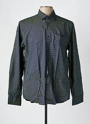 Chemise manches longues bleu PIERRE CARDIN pour homme