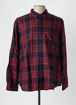 Chemise manches longues rouge LEVIS pour homme