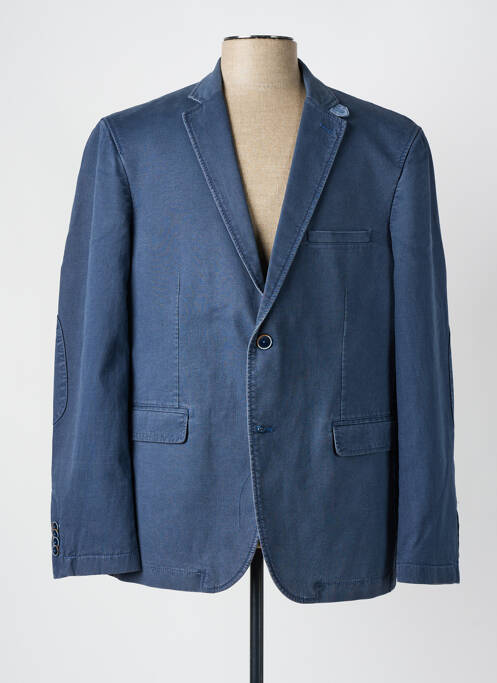 Blazer manches longues bleu BRUNO SAINT HILAIRE homme