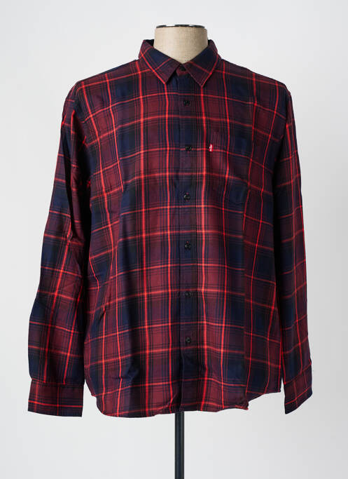 Chemise manches longues imprimé fantaisie rouge LEVIS homme