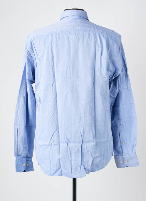 Chemise manches longues imprimé fantaisie bleu PIERRE CARDIN homme