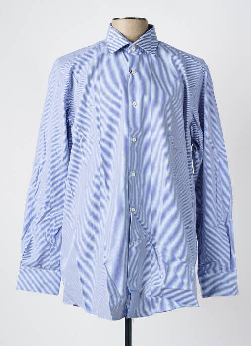 Chemise manches longues fermeture boutonnée sur le devant bleu PIERRE CARDIN homme