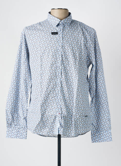 Chemise manches longues imprimé fantaisie blanc DELAHAYE homme