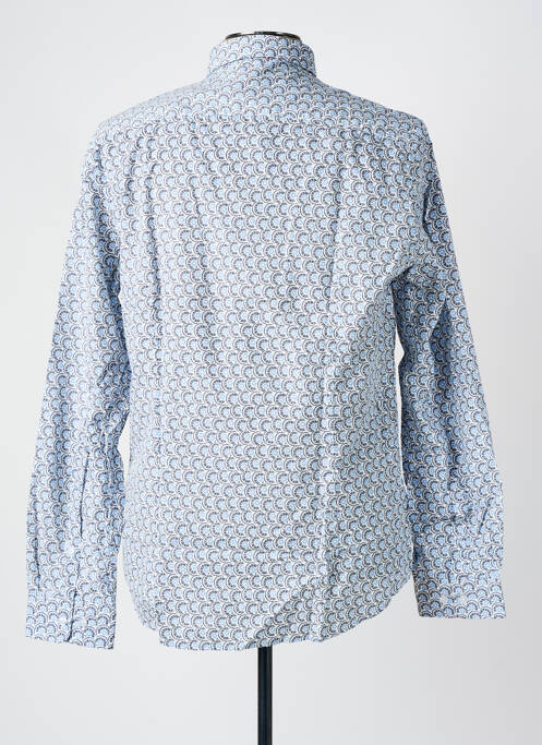 Chemise manches longues imprimé fantaisie blanc DELAHAYE homme