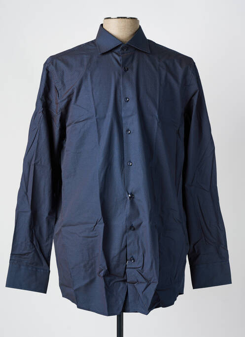 Chemise manches longues imprimé fantaisie bleu PIERRE CARDIN homme