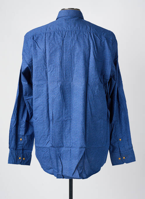 Chemise manches longues coupe droite bleu PIERRE CARDIN homme