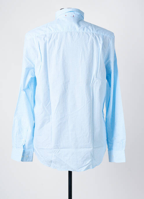 Chemise manches longues imprimé fantaisie bleu DELAHAYE homme