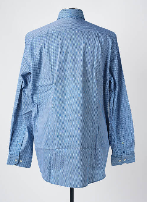 Chemise manches longues imprimé fantaisie bleu PIERRE CARDIN homme
