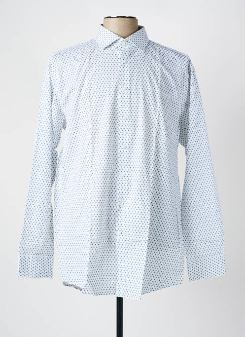 Chemise manches longues blanc SEIDEN STICKER pour homme