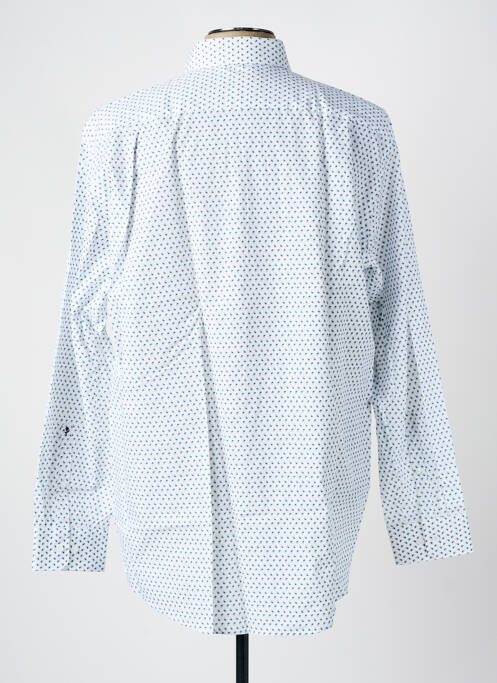 Chemise manches longues blanc SEIDEN STICKER homme