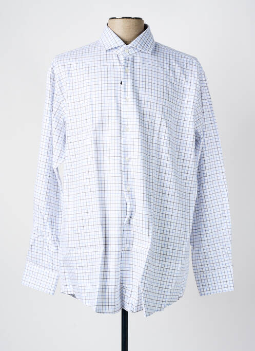 Chemise manches longues blanc SEIDEN STICKER pour homme