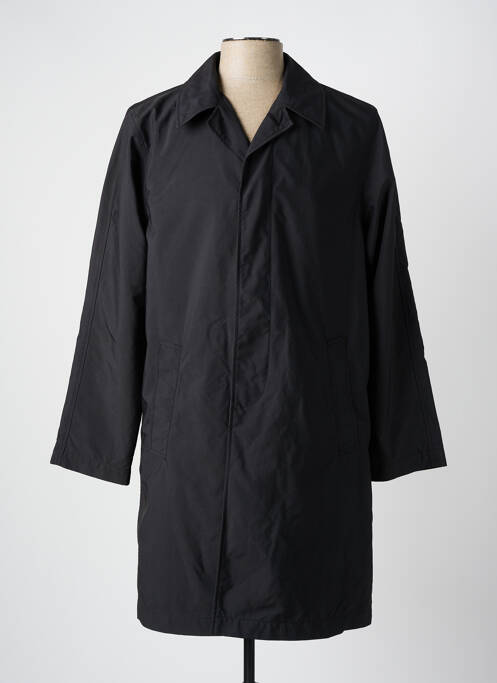 Trench noir BRUNO SAINT HILAIRE pour homme
