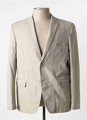 Blazer coupe cintrée beige BRUNO SAINT HILAIRE homme